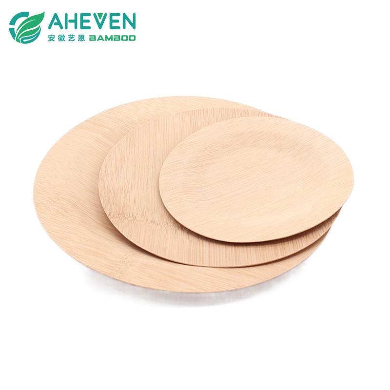 Bamboo round plate